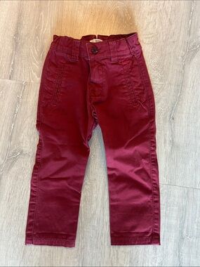 Boss Toddler Burgundy Cotton Pants